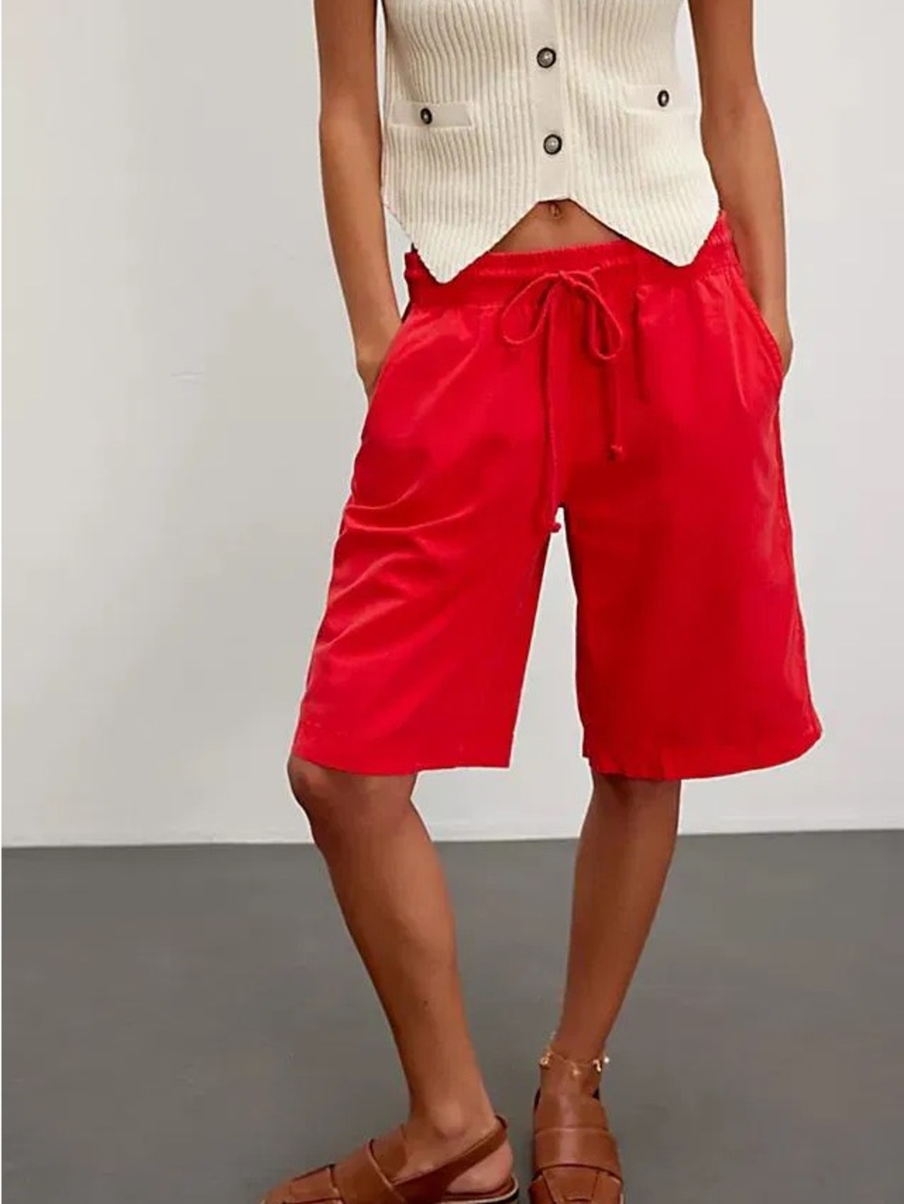 Free People Saylor Poplin Pull On Shorts NWOT SZ M MSRP $58